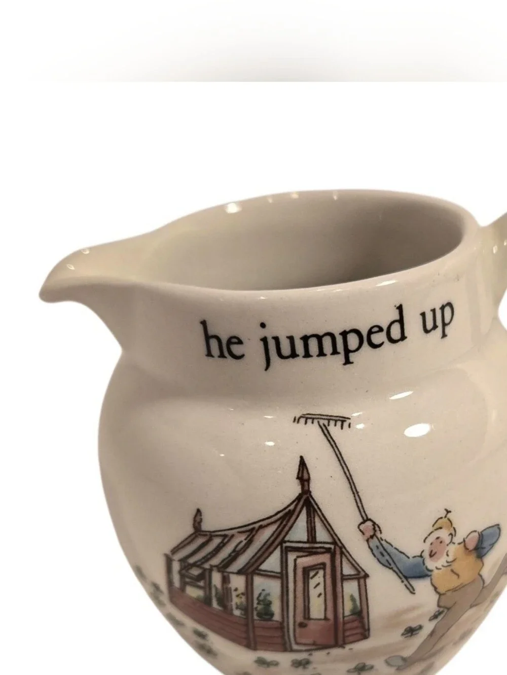 Vintage Wedgwood England Peter Rabbit Small Creamer Pitcher Fredrick Warne Co